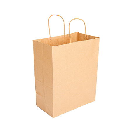 Image SACS SOS AVEC ANSES  80 G/M2 26+14x32 CM NATUREL KRAFT (250 UNITÉ) #1