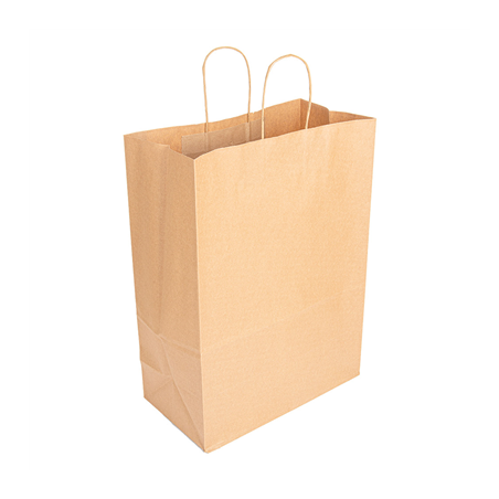 Image SACS SOS AVEC ANSES  90 G/M2 32+16x43 CM NATUREL KRAFT (250 UNITÉ) #1