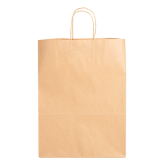 Image SACS SOS AVEC ANSES  90 G/M2 32+16x43 CM NATUREL KRAFT (250 UNITÉ) #3