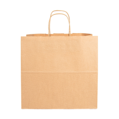 Image SACS SOS AVEC ANSES  90 G/M2 32+16x31 CM NATUREL KRAFT (250 UNITÉ) #3