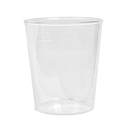 VERRES INJECTÉS LIQUEUR 20 ML Ø 3,7/2,8x4,2 CM TRANSPARENT PS (2700 UNITÉ)