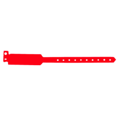 Image BRACELETS INVIOLABLES  25 CM ROUGE PVC (100 UNITÉ) #1