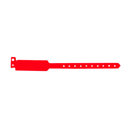 Image BRACELETS INVIOLABLES  25 CM ROUGE PVC (100 UNITÉ) #1