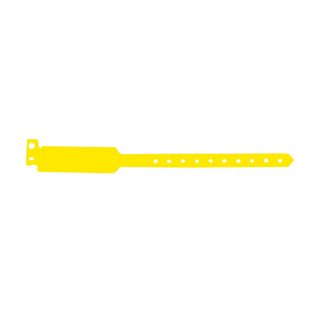 Image BRACELETS INVIOLABLES  25 CM JAUNE PVC (100 UNITÉ) #1