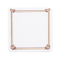 Image DESSOUS DE VERRE MARRON/OCRE 'MAXIM' 210 G/M2 8,5x8,5 CM BLANC CARTON (6000 UNITÉ) #1