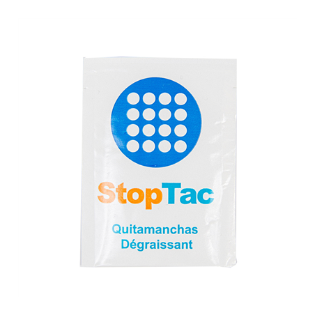 Image LINGETTES "DÉTACHANTES" 'STOPTAC'  6x8 CM BLANC CELLULOSE (500 UNITÉ) #1