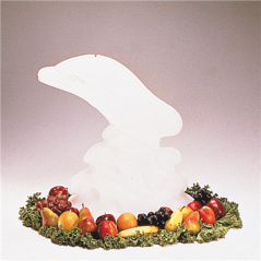 Image SCULPTURE GLACE "DAUPHIN"  52x36x63 BLANC PLASTIQUE (1 UNITÉ) #1