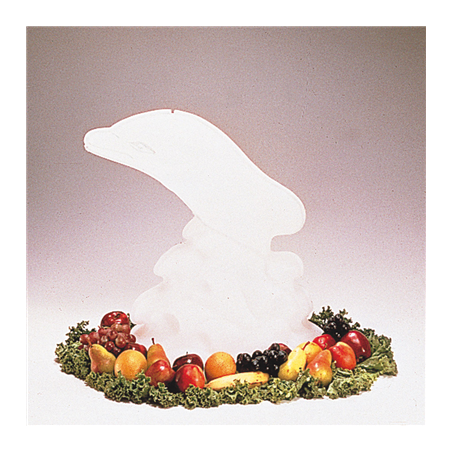Image SCULPTURE GLACE "DAUPHIN"  52x36x63 BLANC PLASTIQUE (1 UNITÉ) #1