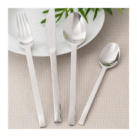 COUTEAUX À DESSERT 'SPIGA'  19 CM ARGENTE ACIER (12 UNITÉ)