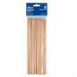 Image PIQUES BROCHETTES  25 CM NATUREL BOIS (100 UNITÉ) #1