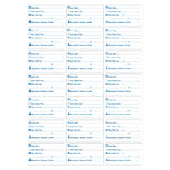 Image 100 FEUILLES x 21 ÉTIQUETTES POUR BARQUETTES TESTEUR 6,8x3,8 CM BLANC PAPIER (1 UNITÉ) #1