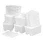 Image BARQUETTES + COUVERCLES 220 ML 9x6,5x5 CM TRANSLUCIDE PP (240 UNITÉ) #2