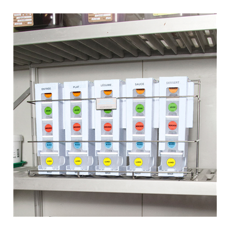 SUPPORT MURAL POUR 5 MODULES  53x14x30 CM INOX (1 UNITÉ)