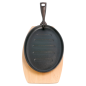 ASSIETTE CHAMPÊTRE OVALE + SUPPORT EN BOIS 27x18x2 CM NOIR FER (8 UNITÉ) Image ASSIETTE CHAMPÊTRE OVALE + SUPPORT EN BOIS 27x18x2 CM NOIR FER (8 UNITÉ) #3