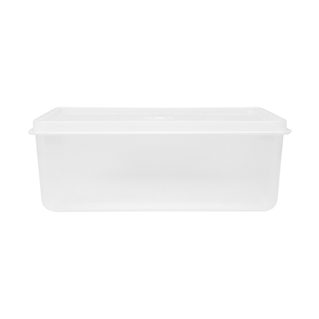 RÉCIPIENT ALIMENTS + COUVERCLE INCORPORÉ 1000 ML 18x12,8x6,5 CM BLANC PP (1 UNITÉ)