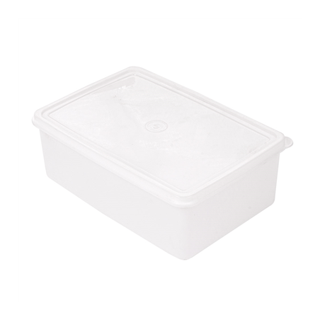 Image RÉCIPIENT ALIMENTS + COUVERCLE INCORPORÉ 1450 ML 20,5x14x8 CM BLANC PP (1 UNITÉ) #1