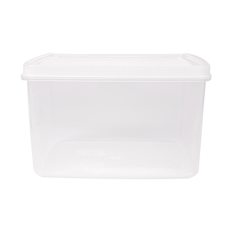 RÉCIPIENT ALIMENTS + COUVERCLE INCORPORÉ 2500 ML 18,5x18,5x11 CM BLANC PP (1 UNITÉ)