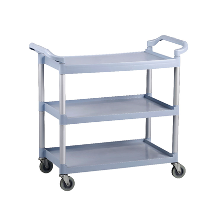 Image CHARIOT SERVICE 3 NIVEAUX 'ARROW'  103,5x49x95 CM GRIS HDPE (1 UNITÉ) #1