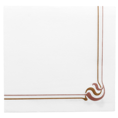 Image SERVIETTES ECOLABEL 'DOUBLE POINT - MAXIM' 18 G/M2 40x40 CM BLANC OUATE (1200 UNITÉ) #1