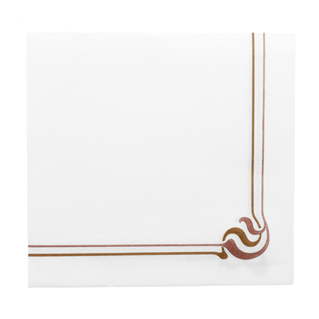 Image SERVIETTES ECOLABEL 'DOUBLE POINT - MAXIM' 18 G/M2 40x40 CM BLANC OUATE (1200 UNITÉ) #1