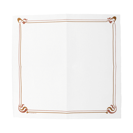 SERVIETTES ECOLABEL 'DOUBLE POINT - MAXIM' 18 G/M2 40x40 CM BLANC OUATE (1200 UNITÉ)