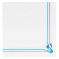 Image SERVIETTES ECOLABEL BLEU CIEL & CÉLESTE 'DOUBLE POINT - MAXIM' 18 G/M2 40x40 CM BLANC OUATE (1200 UNITÉ) #1