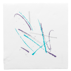 Image SERVIETTES ECOLABEL 'DOUBLE POINT - VOLARE' 18 G/M2 40x40 CM BLANC OUATE (1200 UNITÉ) #1