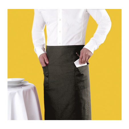 Image TABLIER FRANÇAIS AVEC 2 POCHES  95x105 CM NOIR POLYESTER (1 UNITÉ) #1