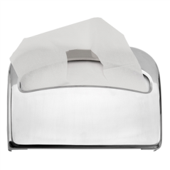 DISTRIBUTEUR COUVRE SIÈGE "W.C." 41,7x29x5 CM ARGENTE METAL (1 UNITÉ)