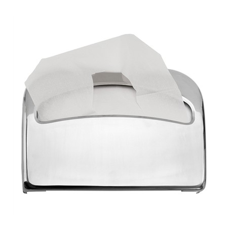 DISTRIBUTEUR COUVRE SIÈGE "W.C."  41,7x29x5 CM ARGENTE METAL (1 UNITÉ)