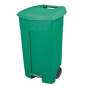 CONTENEUR AVEC COUVERCLE ET PÉDALE, 2 ROUES 130 L 55x37x84 CM VERT HDPE (1 UNITÉ) Image CONTENEUR AVEC COUVERCLE ET PÉDALE, 2 ROUES 130 L 55x37x84 CM VERT HDPE (1 UNITÉ) #1