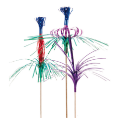 DÉCORS POUR GLACES "MÉTALISÉS"  18/22 (h) CM ASSORTI BOIS (144 UNITÉ)