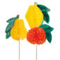 Image DÉCORS POUR GLACES "FRUITS"  10 (h) CM ASSORTI BOIS (100 UNITÉ) #1