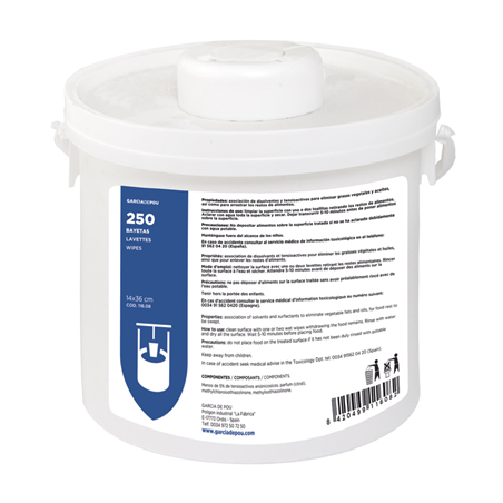 Image POTS DISTRIBUTEURS 250 LAVETTES 14x36 CM BLANC VISCOSE (1 UNITÉ) #1