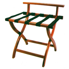 Image POSE VALISES PLIABLE AVEC DOSSIER 'ARROW'  60x45x67 CM NOYER BOIS (1 UNITÉ) #1