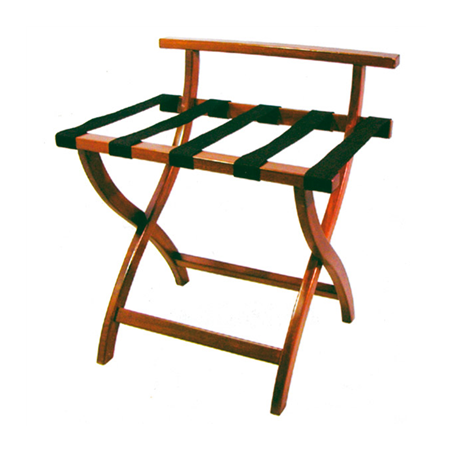 Image POSE VALISES PLIABLE AVEC DOSSIER 'ARROW'  60x45x67 CM NOYER BOIS (1 UNITÉ) #1