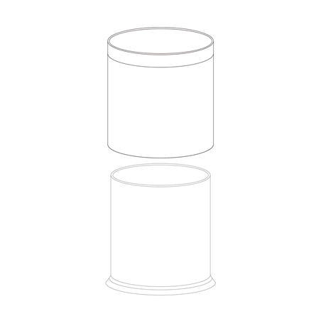 CORBEILLE CHAMBRES RONDE 'DELUXE' 9 L Ø 22,5x27 CM MARRON ACIER (1 UNITÉ)