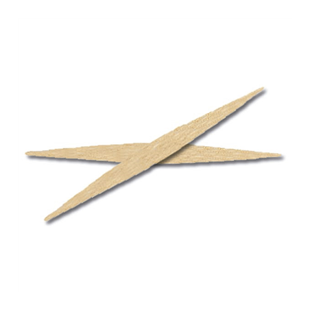 Image CURE-DENTS PLATS  6,5 CM NATUREL BOIS (2800 UNITÉ) #1