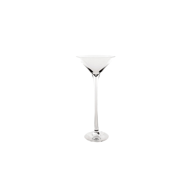 DÉCORATION GÉANTE - COUPE MARTINI  Ø 31x80 CM TRANSPARENT VERRE (1 UNITÉ)