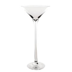 Image DÉCORATION GÉANTE - COUPE MARTINI  Ø 35x100 CM TRANSPARENT VERRE (1 UNITÉ) #1