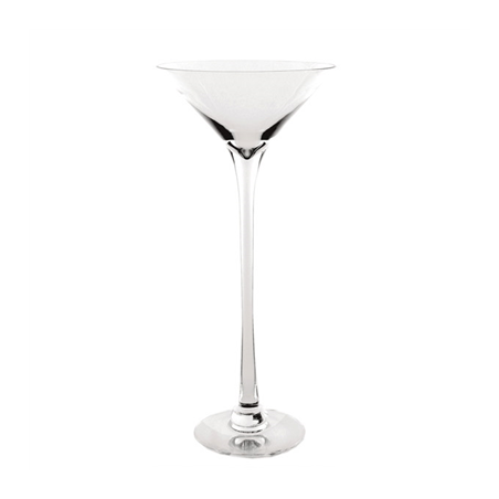 Image DÉCORATION GÉANTE - COUPE MARTINI  Ø 35x100 CM TRANSPARENT VERRE (1 UNITÉ) #1