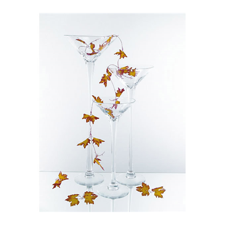 DÉCORATION GÉANTE - COUPE MARTINI  Ø 35x100 CM TRANSPARENT VERRE (1 UNITÉ)