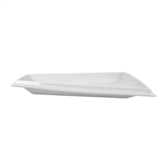 Image ASSIETTE TRAPEZOIDALE  43x39x4 CM BLANC PORCELAINE (6 UNITÉ) #3