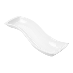 Image PLATEAUX FORME "S" 30,5 CM BLANC PORCELAINE (6 UNITÉ) #1