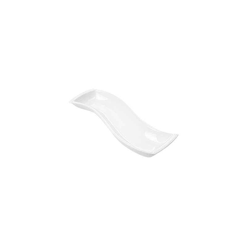PLATEAUX FORME "S" 30,5 CM BLANC PORCELAINE (6 UNITÉ) PLATEAUX FORME "S" 30,5 CM BLANC PORCELAINE (6 UNITÉ)