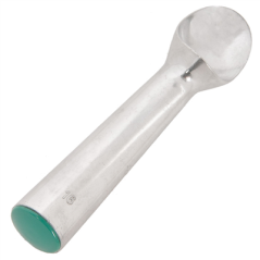 Image CUILLÈRE SCOOP 16 BOULES/LITRE 74 ML 4,5x17,7 CM VERT ALUMINIUM (1 UNITÉ) #1
