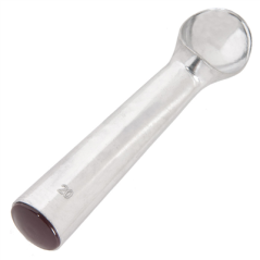 Image CUILLÈRE SCOOP 20 BOULES/LITRE 60 ML 4,2x17,7 CM MARRON ALUMINIUM (1 UNITÉ) #1
