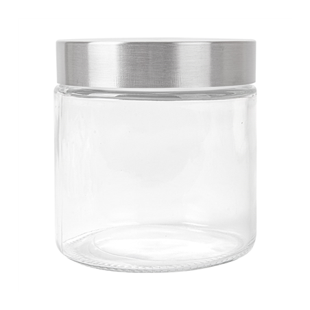 POT STOCKAGE CYLINDRIQUE 'WAKI GLASS' 830 ML Ø 11,2x12 CM TRANSPARENT VERRE (12 UNITÉ)