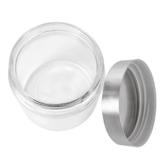 Image POT STOCKAGE CYLINDRIQUE 'WAKI GLASS' 830 ML Ø 11,2x12 CM TRANSPARENT VERRE (12 UNITÉ) #3