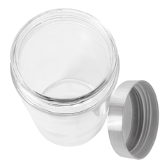 Image POT STOCKAGE CYLINDRIQUE 'WAKI GLASS' 1700 ML Ø 11,2x22 CM TRANSPARENT VERRE (12 UNITÉ) #3